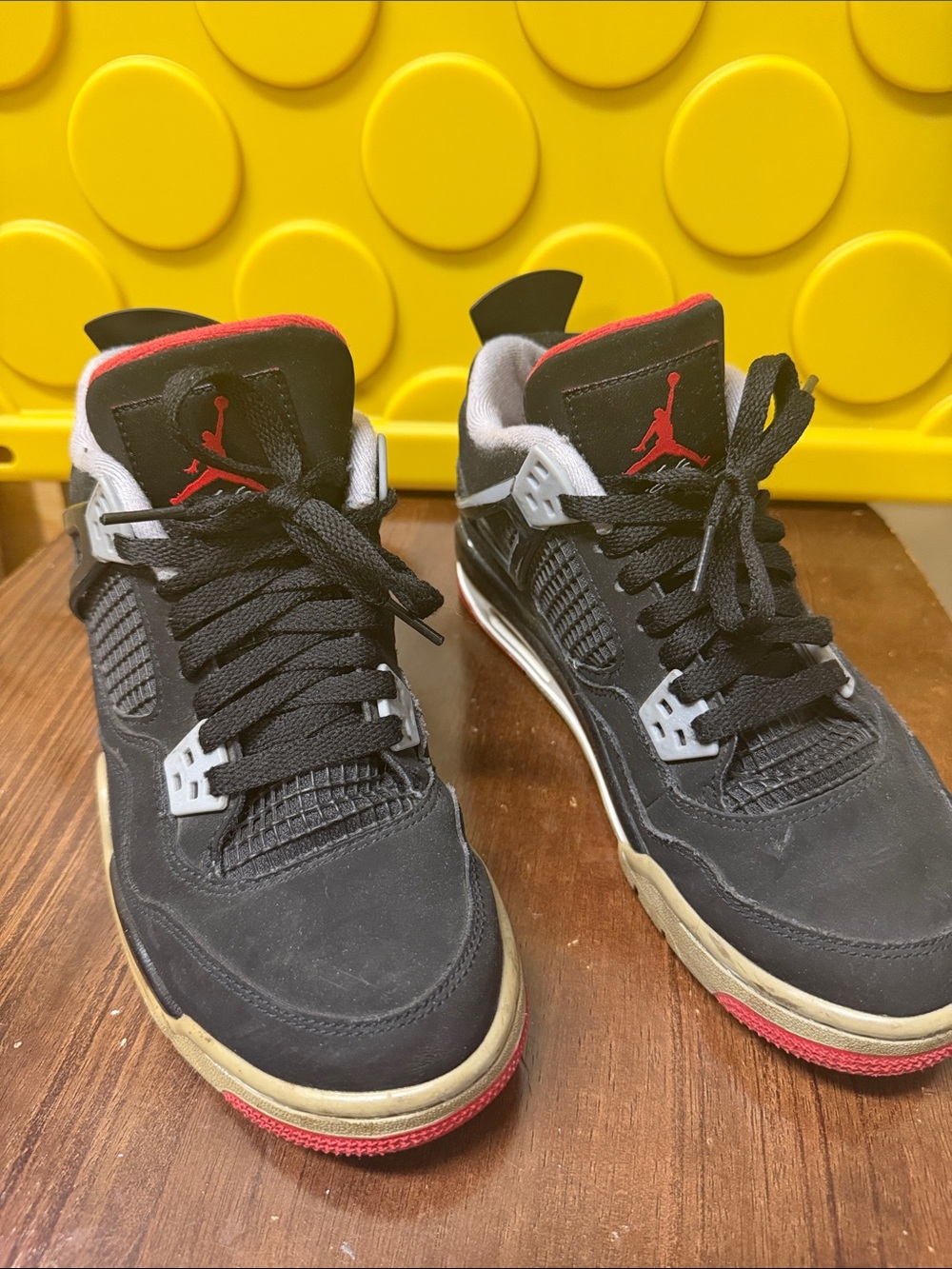 Jordan Kids Black and Red Retro Basketball Sneakers